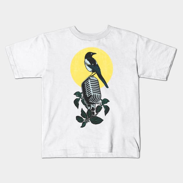 Song bird Kids T-Shirt by clingcling